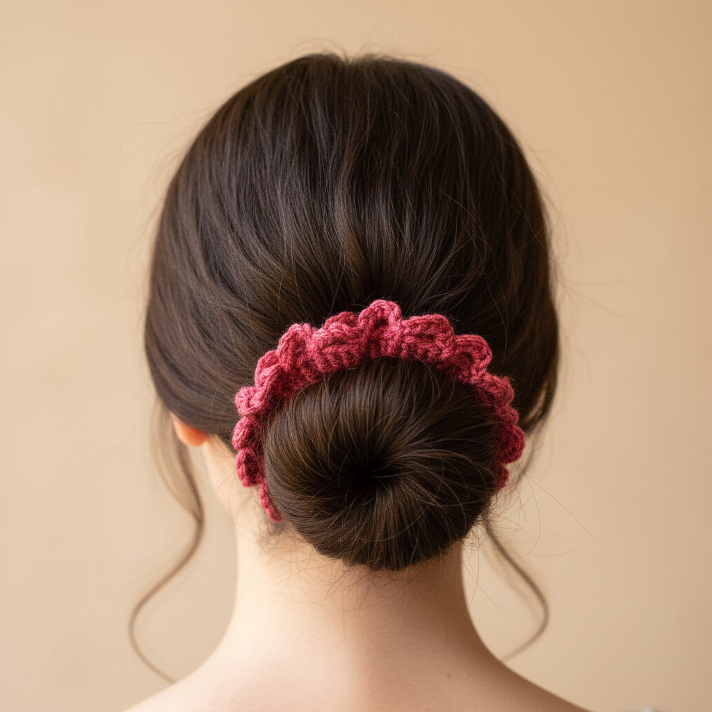 Lacy berry scrunchy