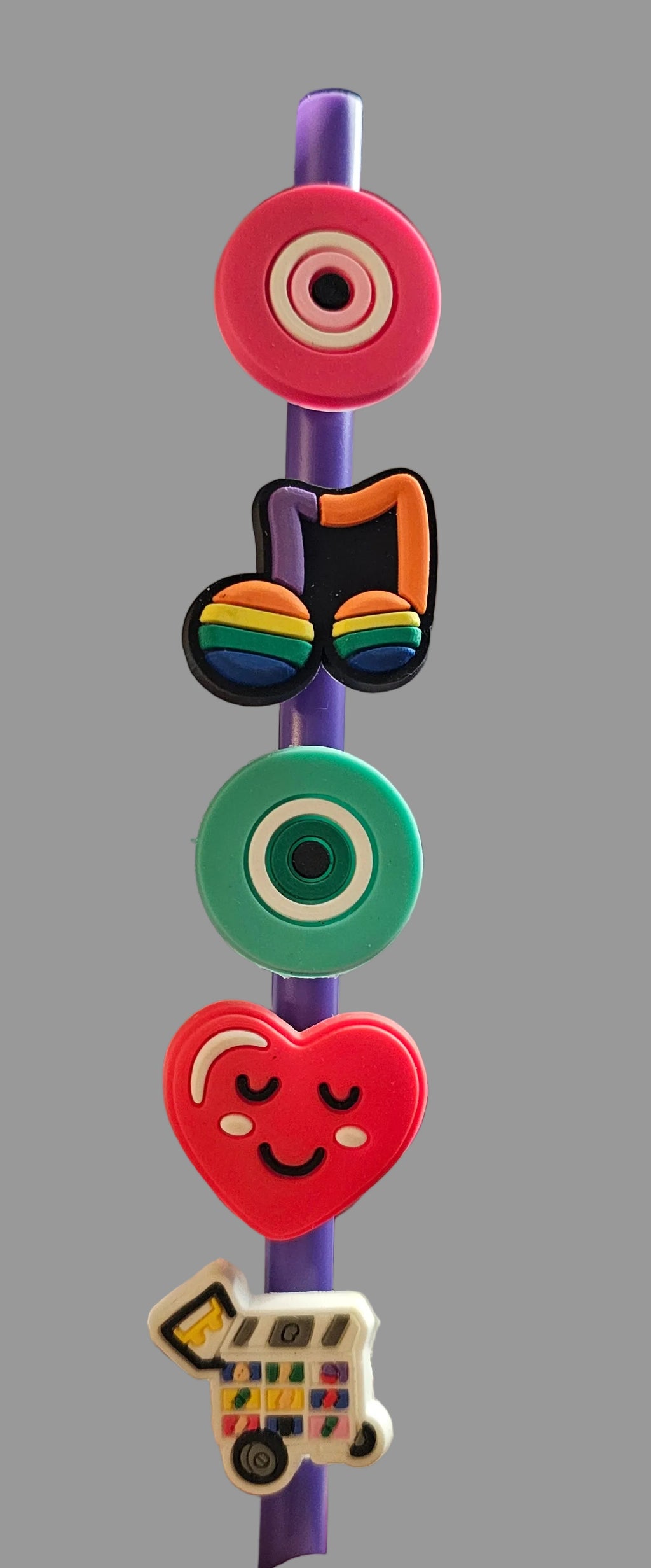 5 pack Random straw charms