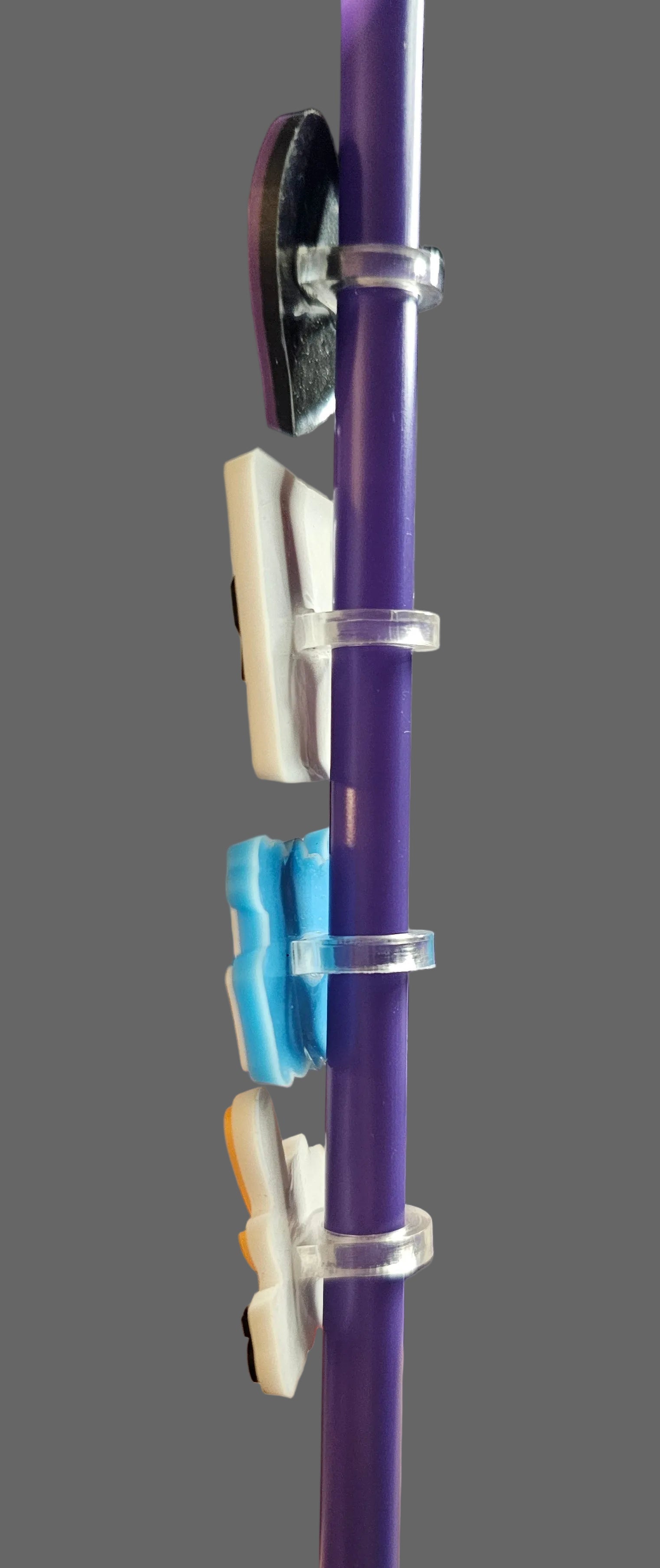 4 pack saying straw charms