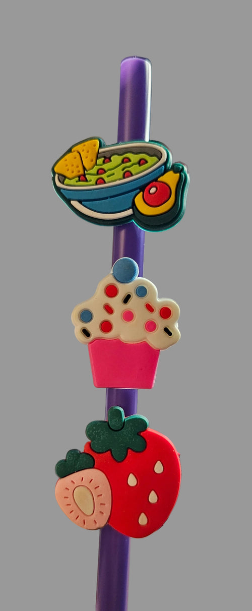 3 pack snacks straw charms